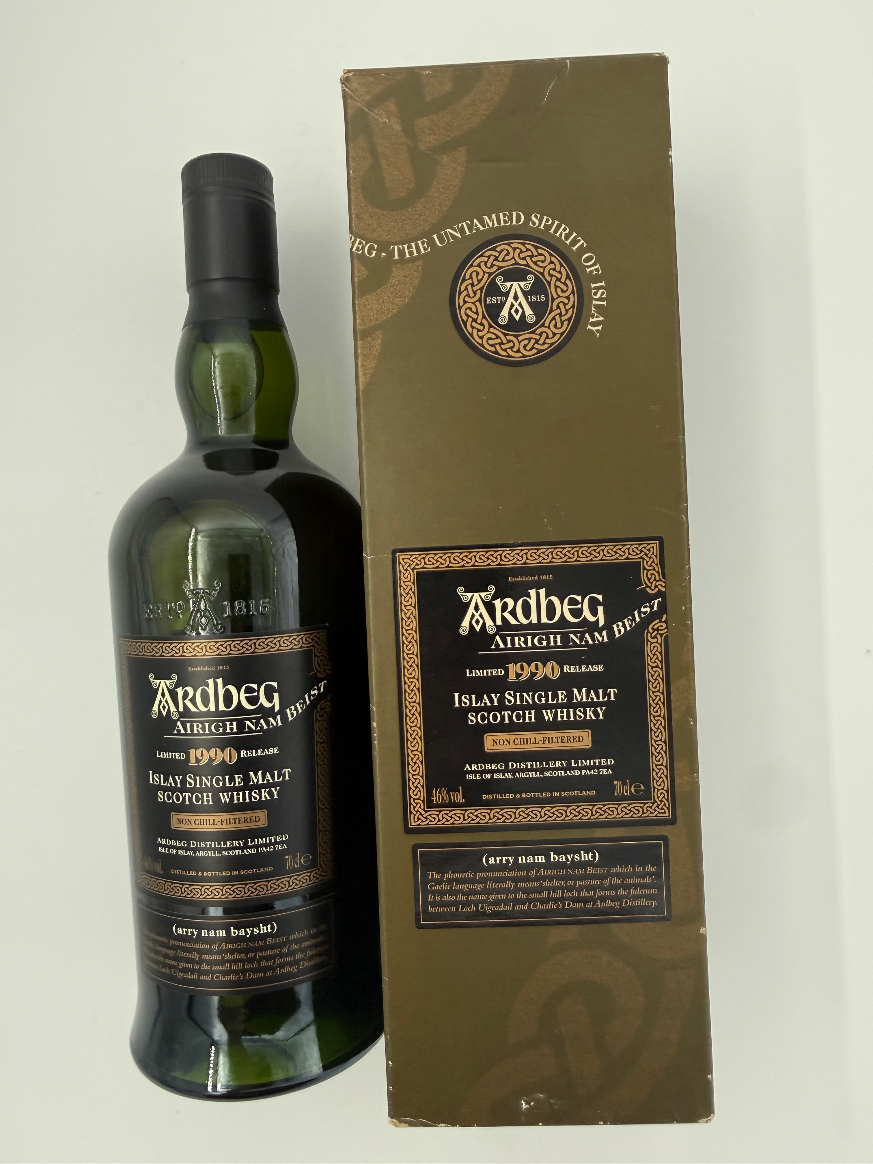 Ardbeg Airigh Nam Beist - 1990 - 1990 distilled, 2009 release