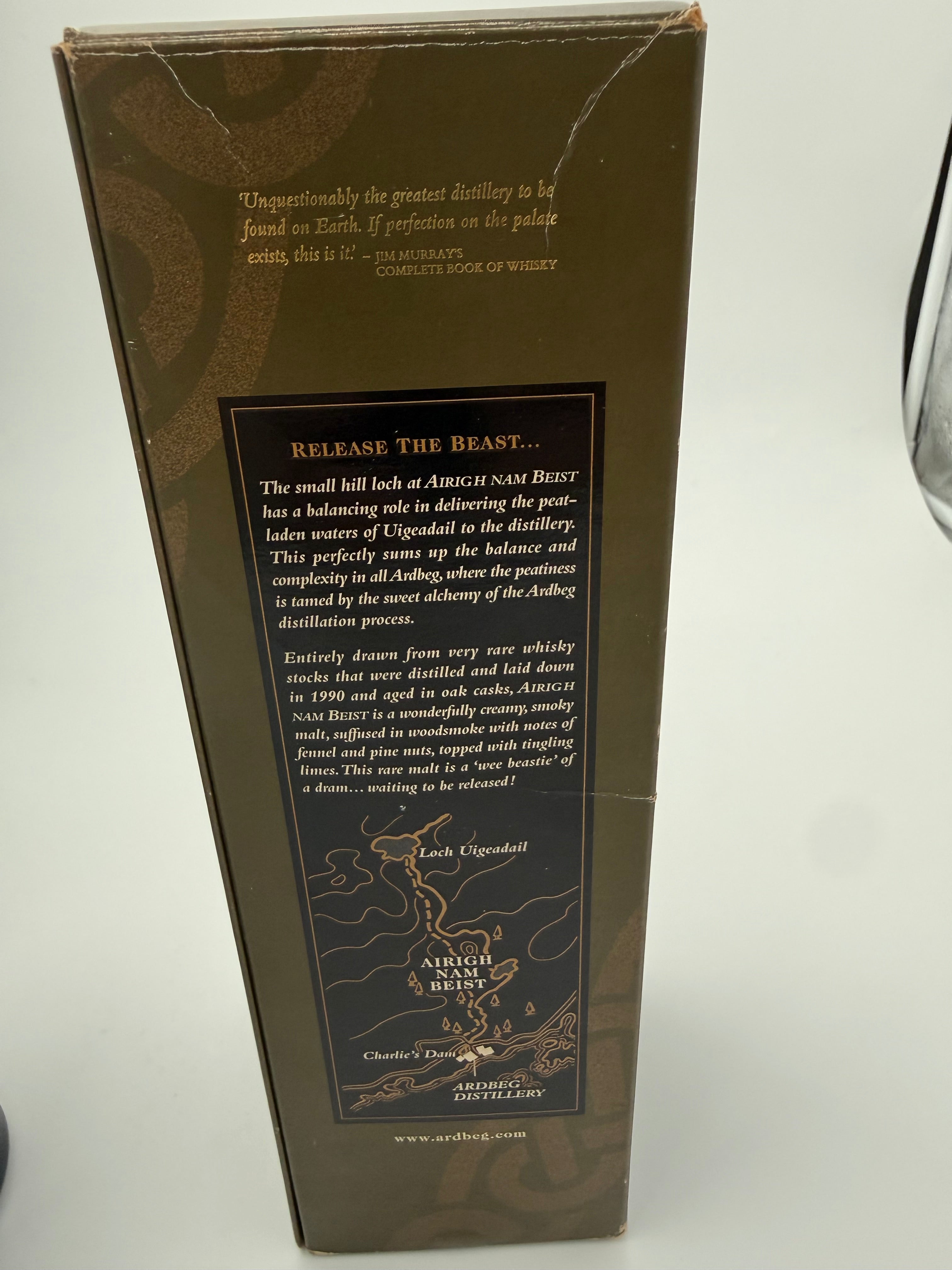 Ardbeg Airigh Nam Beist - 1990 - 1990 distilled, 2009 release - 700ml - 46% abv