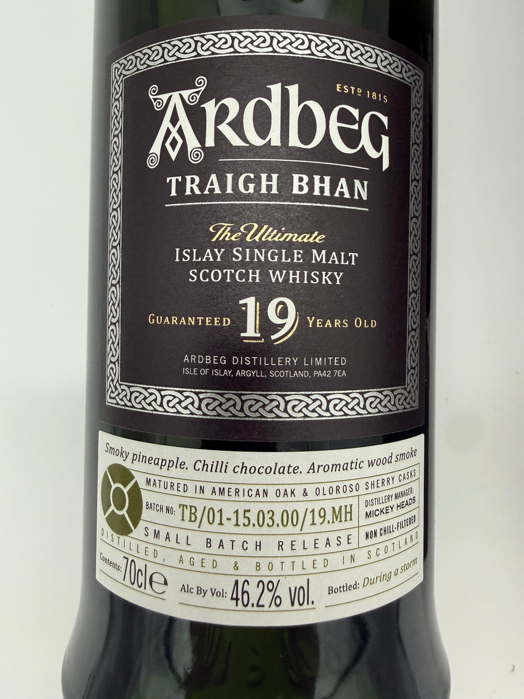 Ardbeg 19 Traigh Bhan First Edition - 2000 bottling, 2019 release - 700ml - 46.2% abv