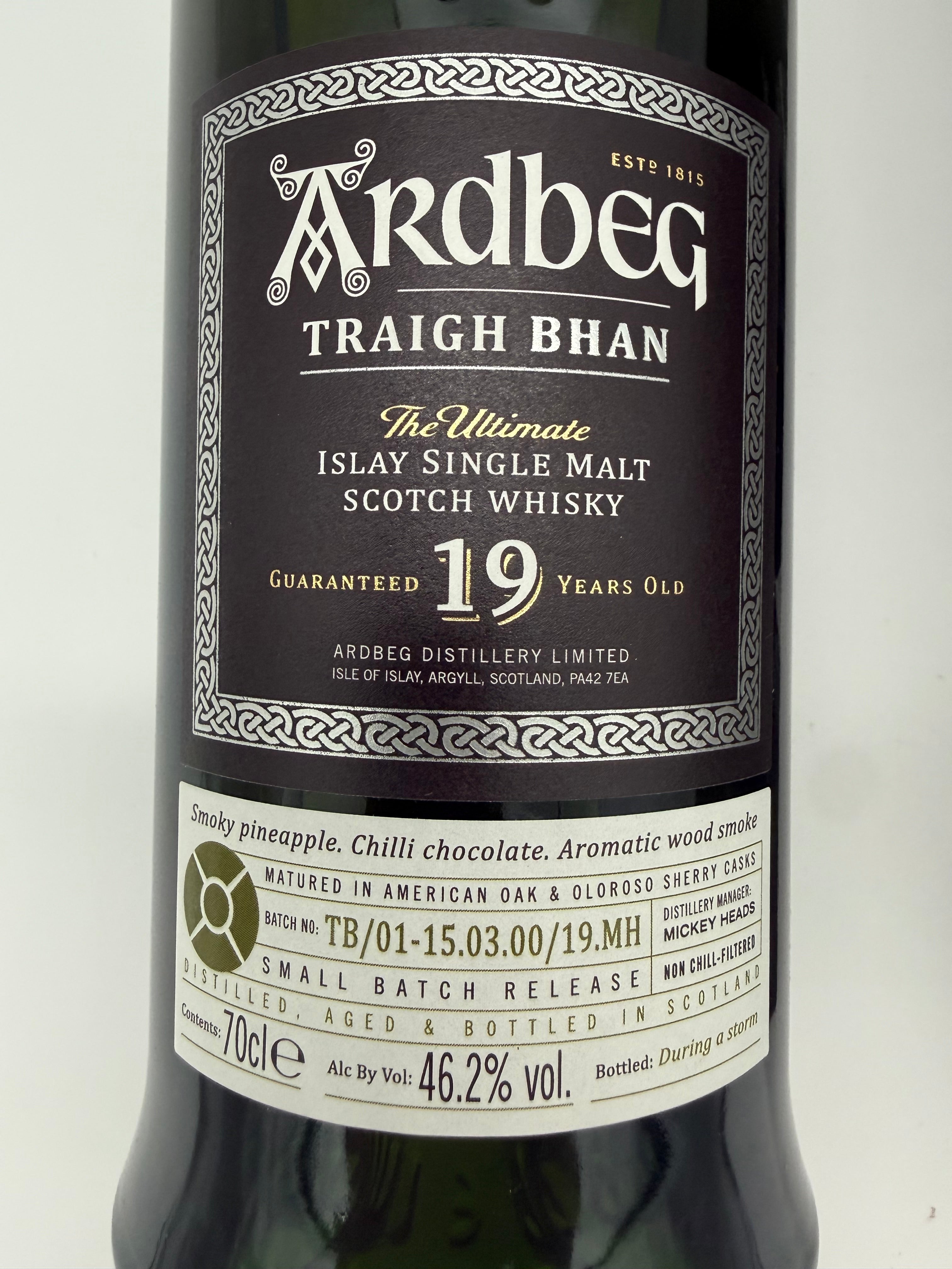 Ardbeg 19 Traigh Bhan First Edition - 2000 bottling, 2019 release - 700ml - 46.2% abv