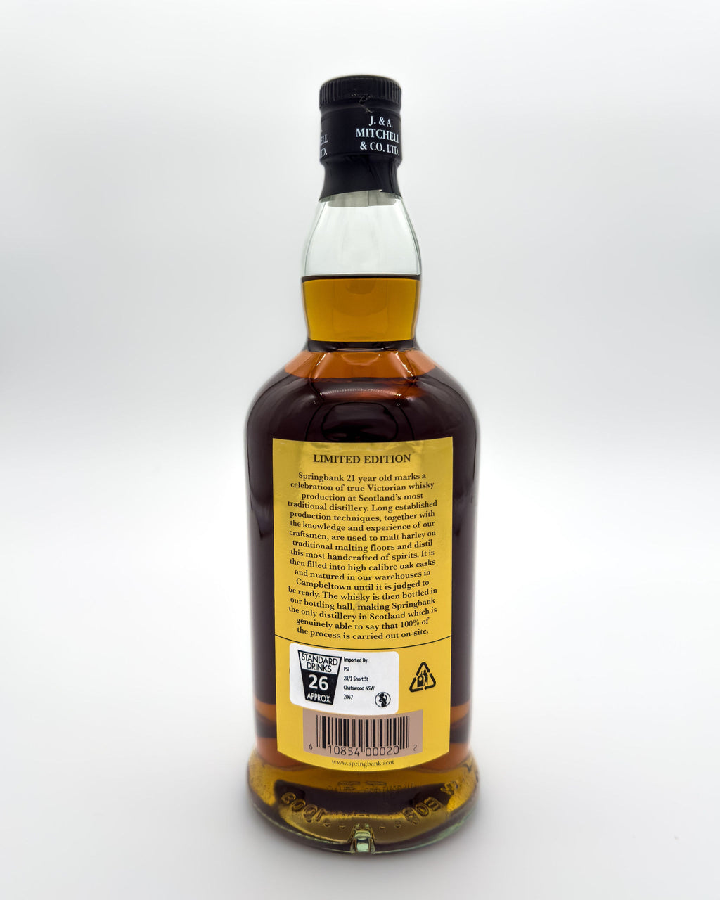 Springbank 21 Year Old 2021 Bottling - 700ml - 46% vol.
