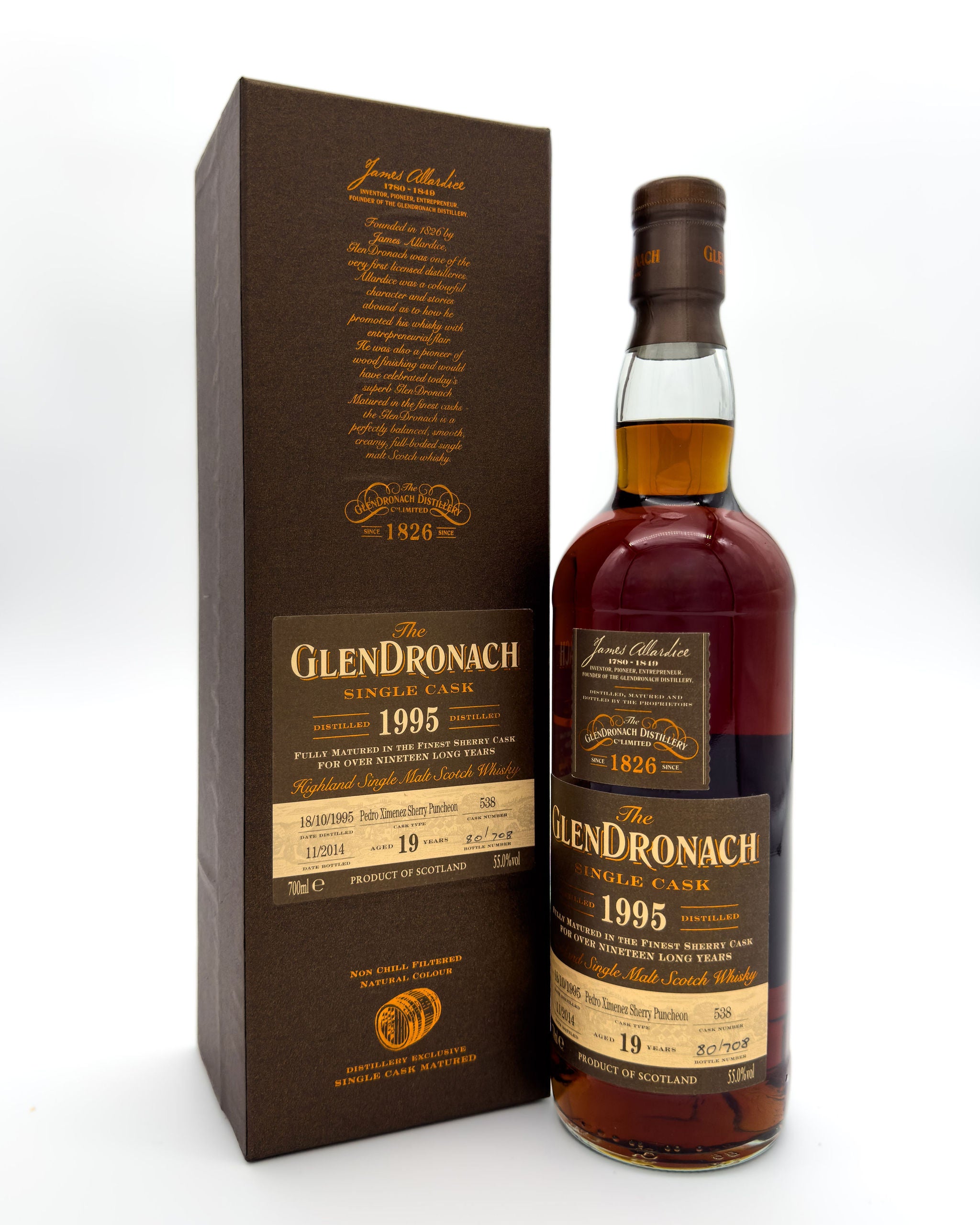 The GlenDronach - 1995 Single Cask - 19 Years - 700ml - 55.0% vol.